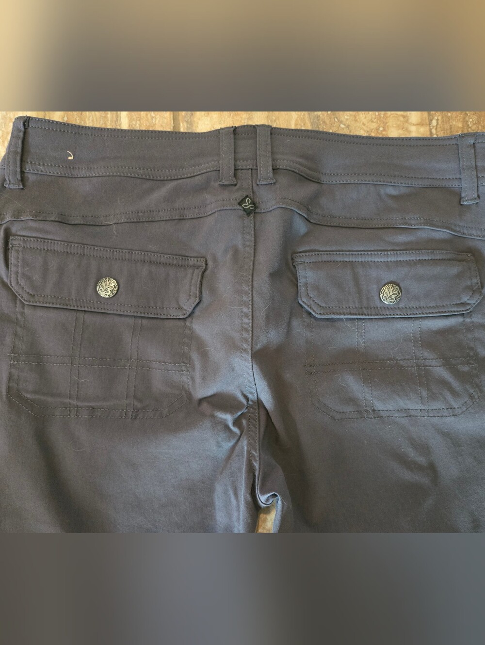 Prana Women's Halle Straight Leg Pants, Charcoal Gray, Size 12